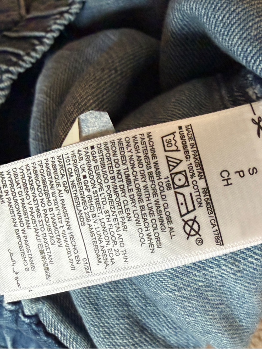 GAP Light Blue Elastic-Waist soft Denim Shorts - Picture 9 of 9